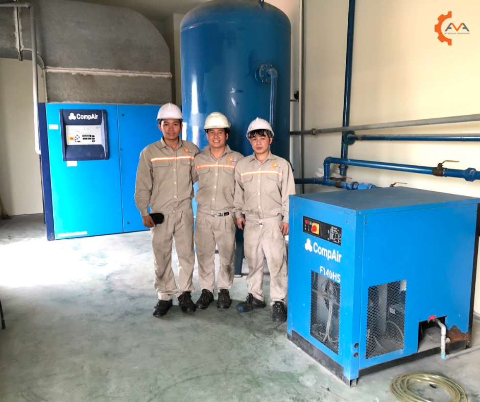 Maintenance of compressed air system for the factory