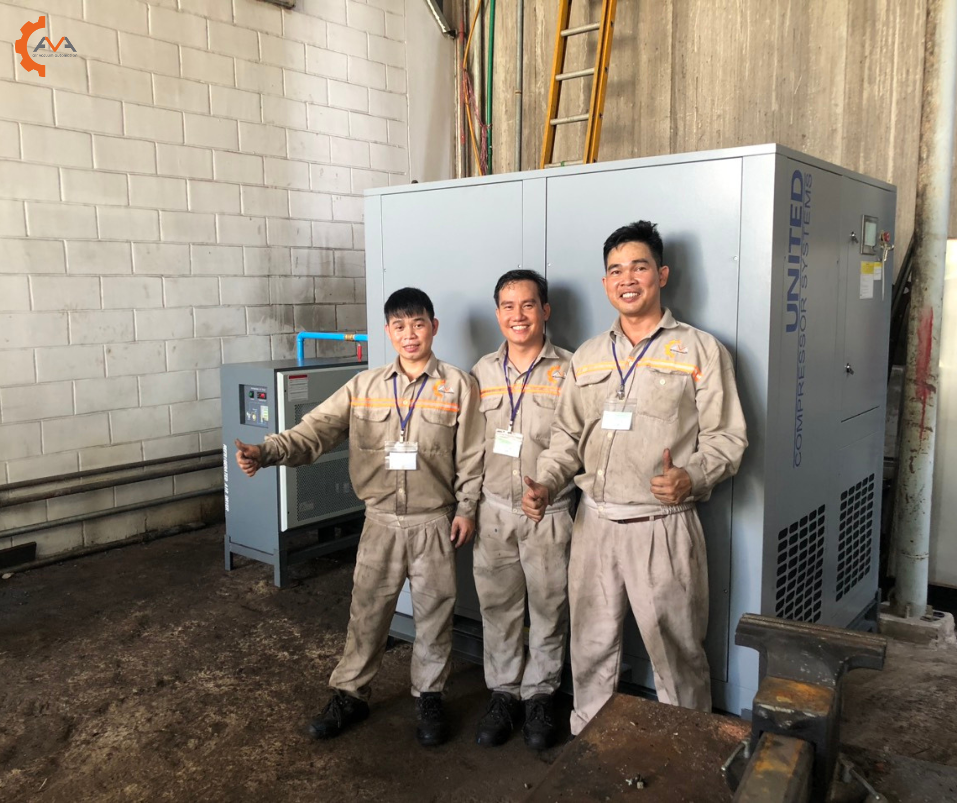 Installation of Oil free compressor United Compressor Systems