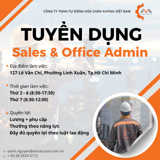 TUYỂN DỤNG SALES & OFFICE ADMIN