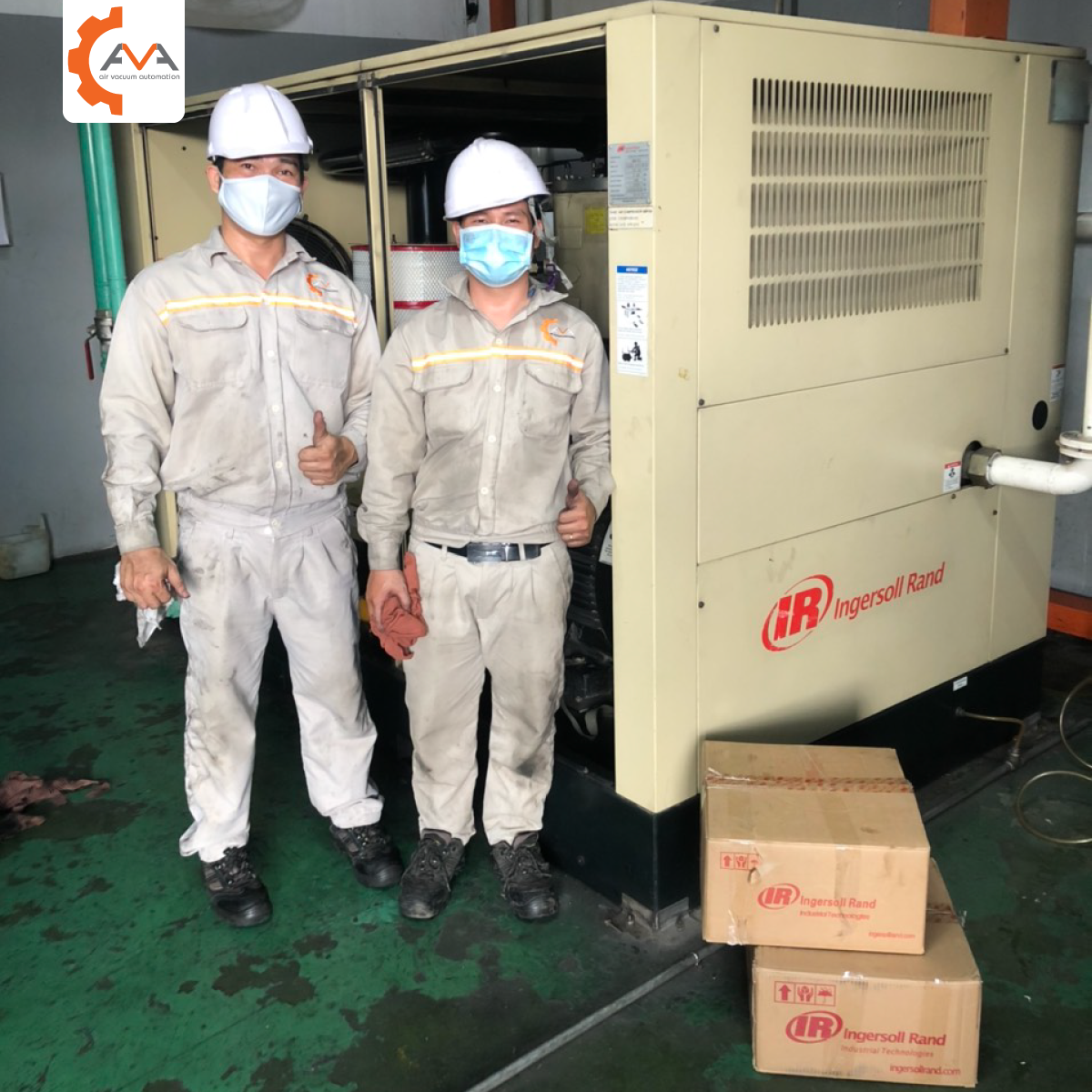 Maintenance air compressors of Ingersoll Rand MM160KW