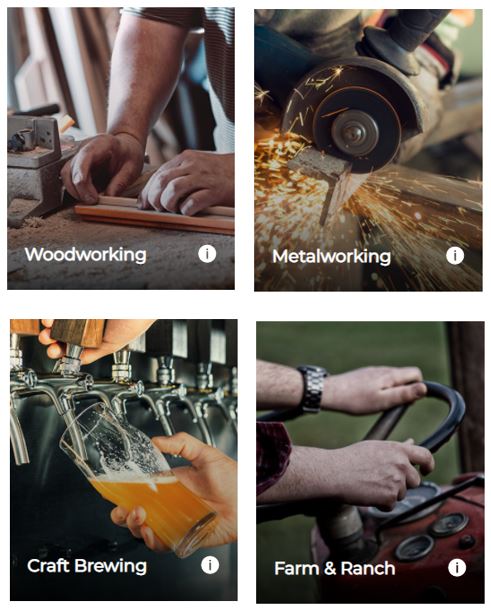 lĩnh vực hoạt động phù hợp máy nén khí